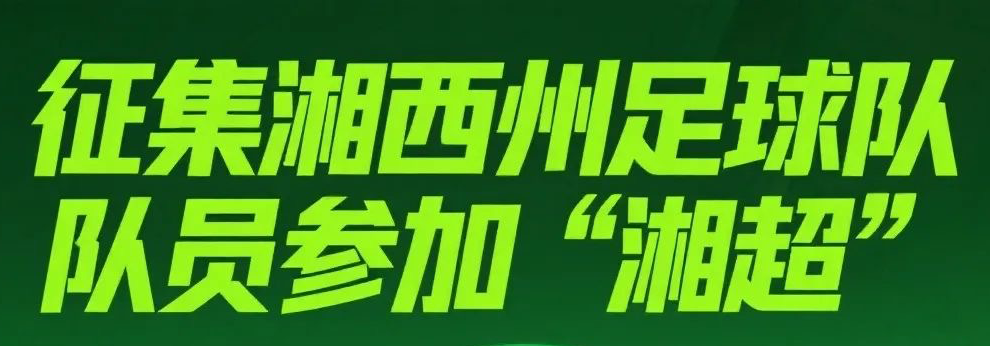 关于组建湘西州男子足球集训队的通知
